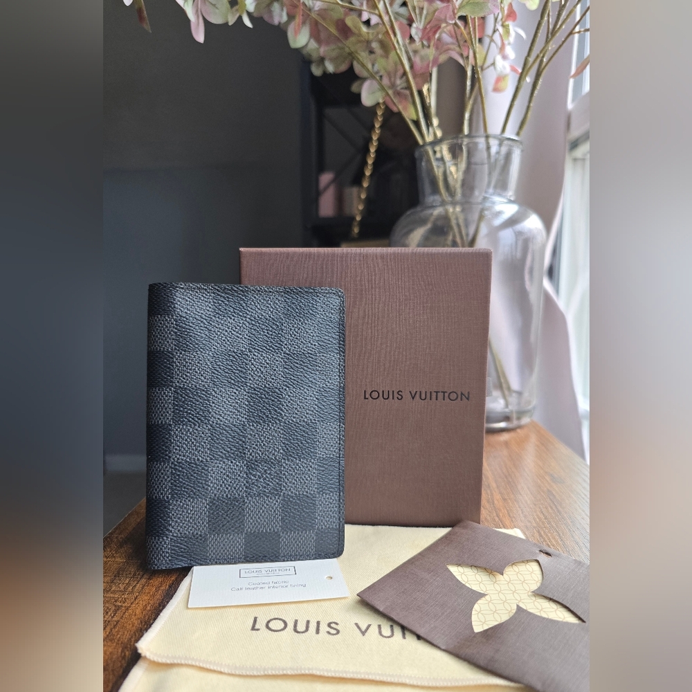 ‼️SOLD‼️EUC Louis Vuitton Damier Graphite Pocket Organizer- Full Inclusion - Picture 1 of 9